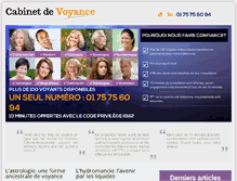 Tablet Screenshot of cabinet-de-voyance.fr